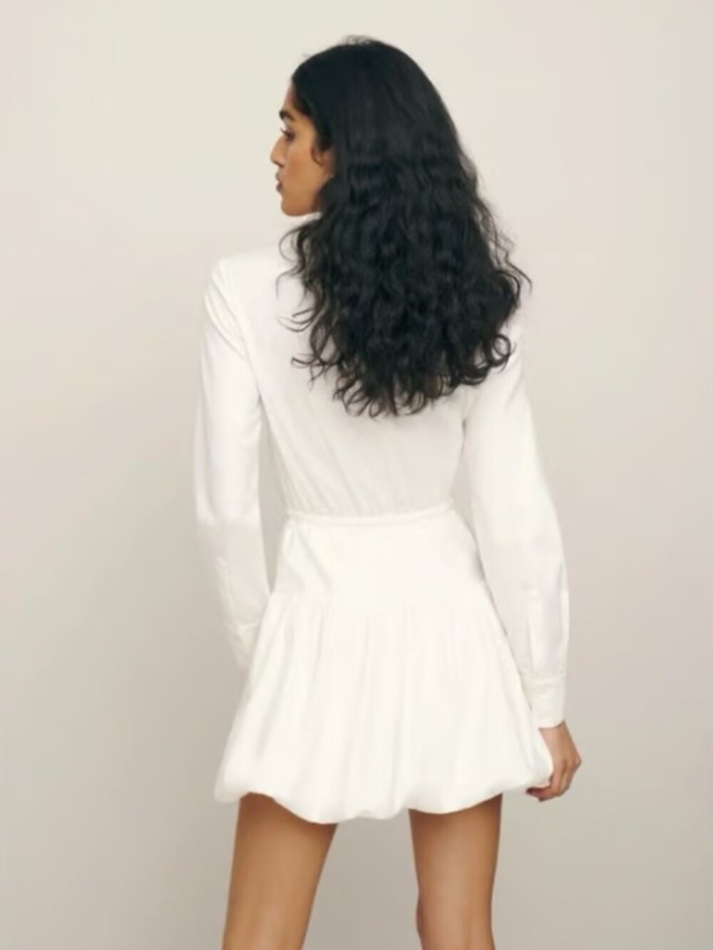 NWT Reformation Moira Tiered Dress (White) - Size 2 - Picture 3 of 9